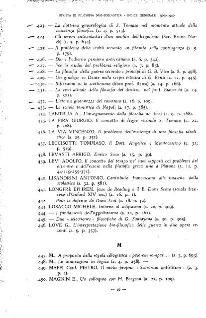 La filosofia di - Dipartimenti - Università Cattolica del Sacro Cuore