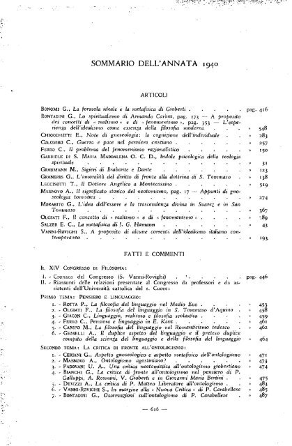 La filosofia di - Dipartimenti - Università Cattolica del Sacro Cuore