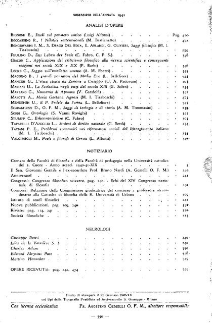 La filosofia di - Dipartimenti - Università Cattolica del Sacro Cuore