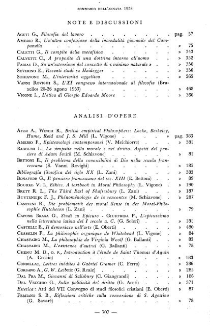 La filosofia di - Dipartimenti - Università Cattolica del Sacro Cuore