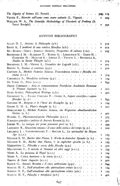 La filosofia di - Dipartimenti - Università Cattolica del Sacro Cuore