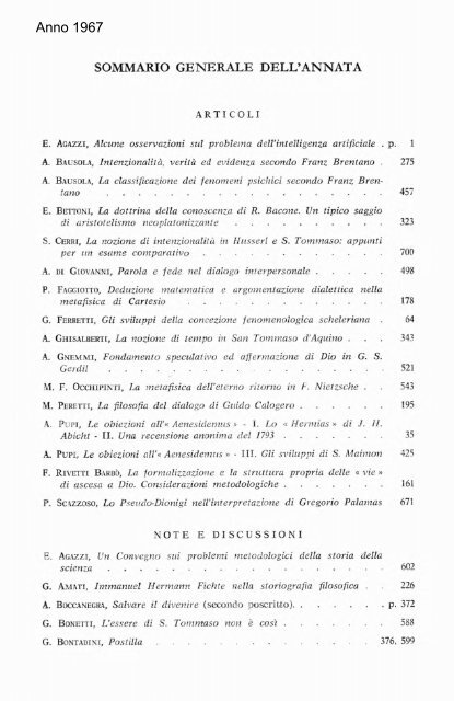 La filosofia di - Dipartimenti - Università Cattolica del Sacro Cuore