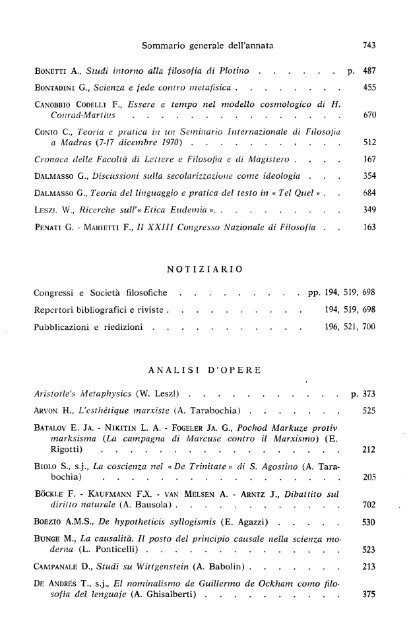 La filosofia di - Dipartimenti - Università Cattolica del Sacro Cuore