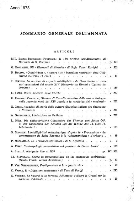 La filosofia di - Dipartimenti - Università Cattolica del Sacro Cuore