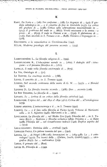 La filosofia di - Dipartimenti - Università Cattolica del Sacro Cuore