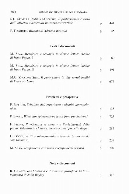 La filosofia di - Dipartimenti - Università Cattolica del Sacro Cuore