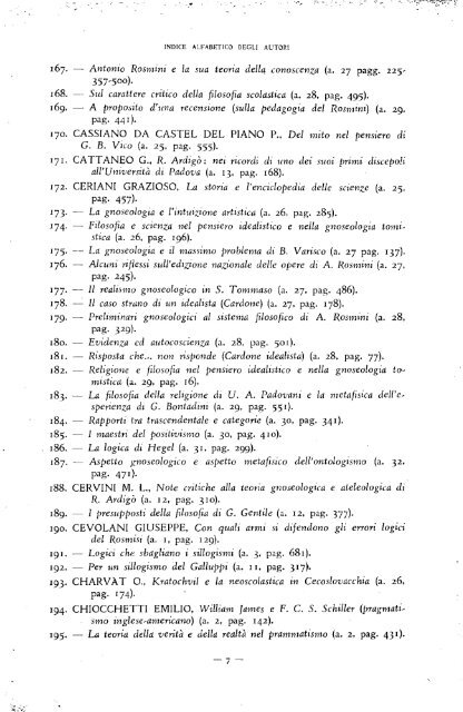 La filosofia di - Dipartimenti - Università Cattolica del Sacro Cuore