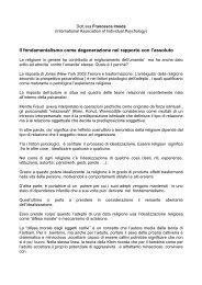 Il fondamentalismo come degenerazione nel rapporto con ... - AIEMPR