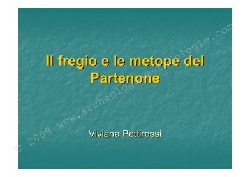 Il fregio e le metope del Partenone