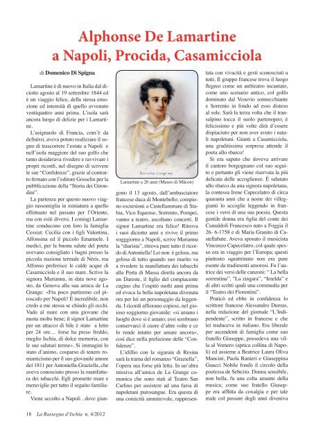 Alphonse De Lamartine a Napoli, Procida, Casamicciola