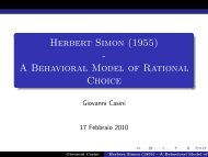 Herbert Simon (1955) - A Behavioral Model of Rational Choice