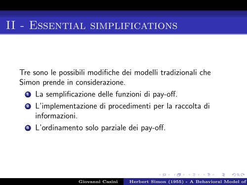 Herbert Simon (1955) - A Behavioral Model of Rational Choice