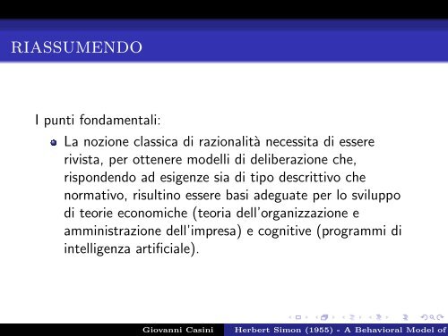 Herbert Simon (1955) - A Behavioral Model of Rational Choice