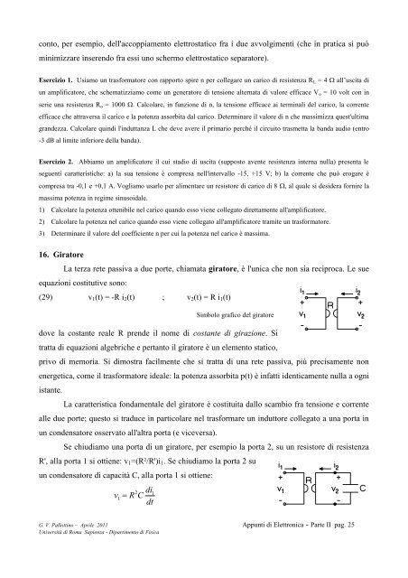 parte ii - circuiti elettrici ed elementi ideali - Fisica