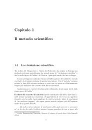 Capitolo 1 Il metodo scientifico - Massimo Banfi