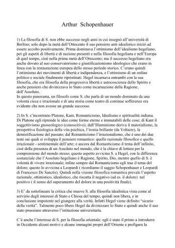 Arthur Schopenhauer.pdf - Liceo Quadri