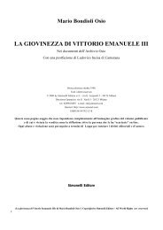 LA GIOVINEZZA DI VITTORIO EMANUELE III - Simonelli Editore S.r.l.