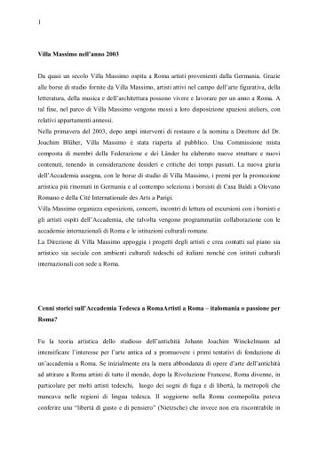 Storia di Villa Massimo.pdf - Villa Massimo.de