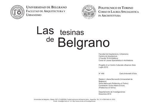 II Facolta Di Architettura - Universidad de Belgrano