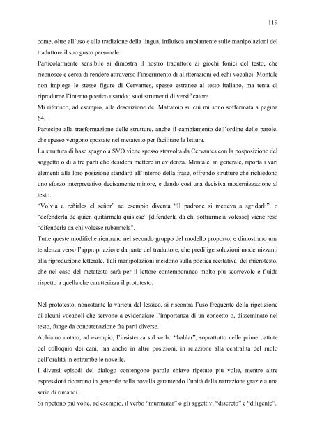 la traduzione di Montale di due novelle di Cervantes - Bruno Osimo ...
