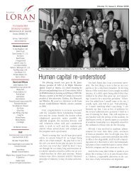 Human capital re-understood - Loran Scholars