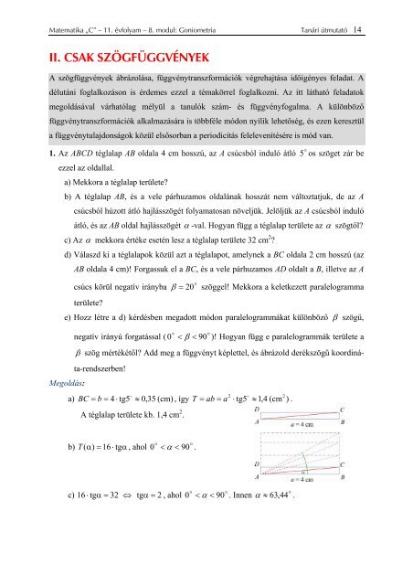 8. modul Goniometria - Sulinet