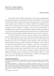 Julius Evola e Tommaso Palamidessi Con una lettera inedita di ...
