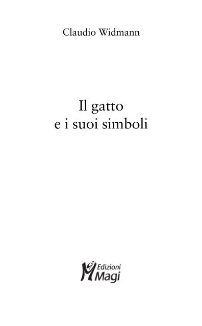 Il gatto e i suoi simboli - Edizioni Scientifiche Magi