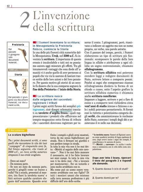 Linvenzione Della Scrittura Pianeta Scuola Gallery
