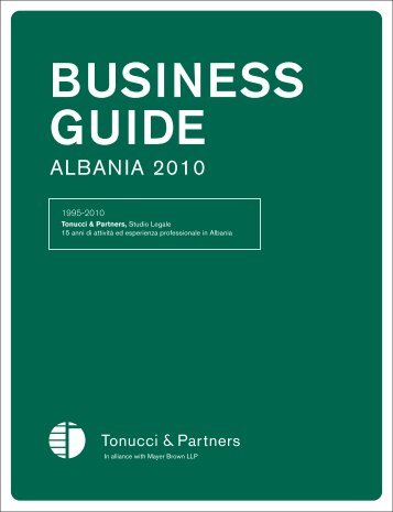 Business Guide Albania 2010 - Finest