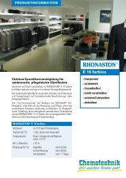 RHONASTON® E 10 farblos - Chemotechnik Abstatt GmbH