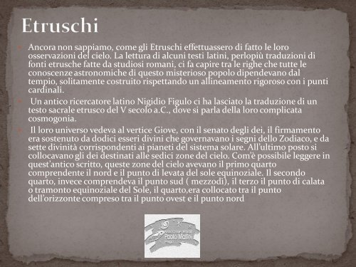 Archeastronomia - Associazione Astrofili Paolo Maffei