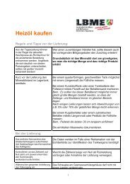 Checkliste „Heizöl kaufen“ - LBME NRW