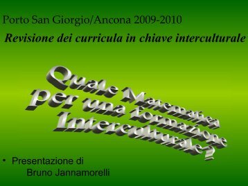 Quale mateatica per una formazione Interculturale? - Lisalab