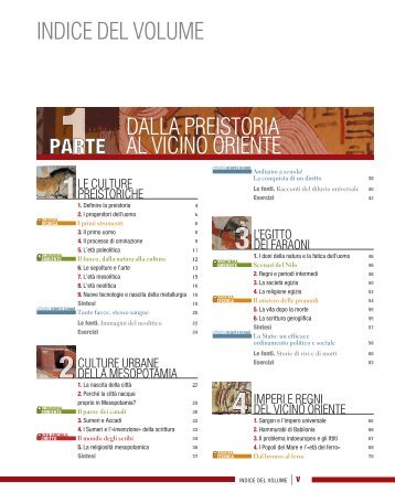 Indice ﻿vol. 1 Dalla preistoria alla crisi della repubblica romana