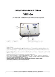 Füllstandsanzeige VRC 6A - Regenwasser-Technik.com