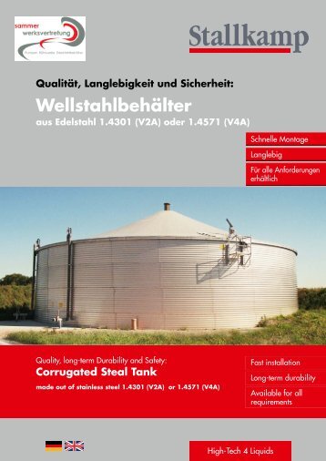 Wellstahlbehälter (D/EN) 265 KB - Andrej Sammer Werksvertretung