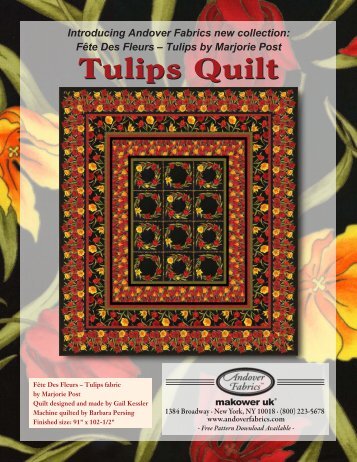 Tulips Quilt - Andover Fabrics