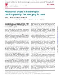 Myocardial crypts in hypertrophic cardiomyopathy: the new gang in ...