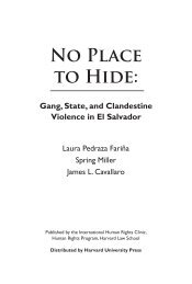 No Place to Hide: Gang, State and Clandestine Violence in El ...