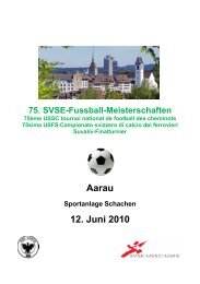 Programm, PDF - SVSE Schweiz. Sportverband öffentlicher Verkehr