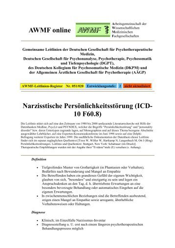 ICD- 10 F60.8 - Borderlinezone.org