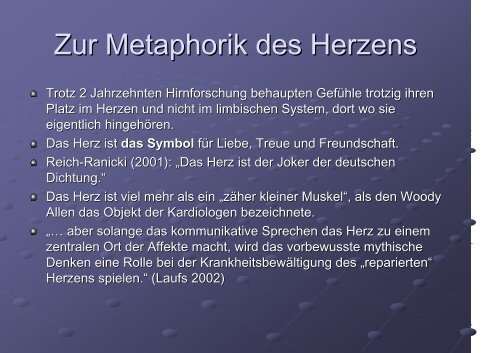 „Das gebrochene Herz“ - zur Psychosomatik der Herz ...