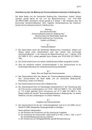 Vereinbarung über die Bildung des Kommunalkassenverbandes