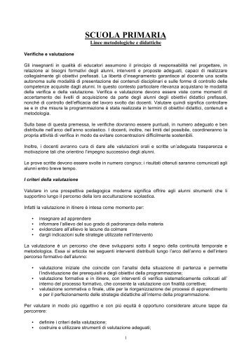 pof scuola primaria - Istituto Comprensivo Donadoni