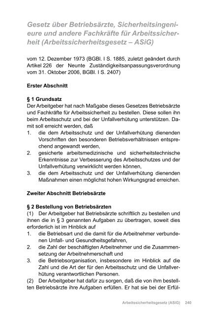 AUSHANGPFLICHTIGE ARBEITSSCHUTZGESETZE - Beuth Verlag