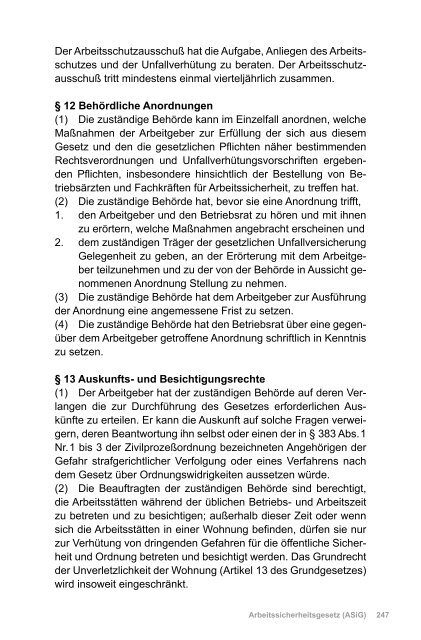 AUSHANGPFLICHTIGE ARBEITSSCHUTZGESETZE - Beuth Verlag