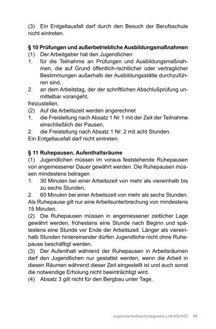 AUSHANGPFLICHTIGE ARBEITSSCHUTZGESETZE - Beuth Verlag