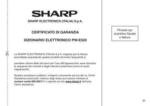 PW-E520 Operation-Manual IT - Sharp