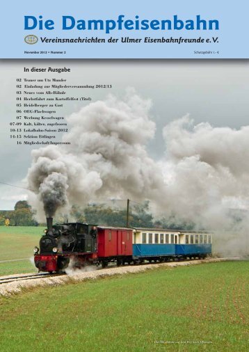 Ausgabe 2/2012 - Die Ulmer Eisenbahnfreunde